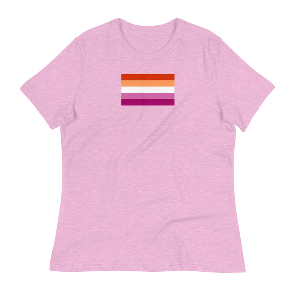 Sunset Lesbian Pride Flag (2019) Women's Relaxed Fit T-Shirt