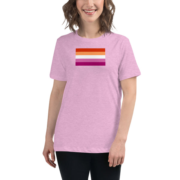 Sunset Lesbian Pride Flag (2019) Women's Relaxed Fit T-Shirt