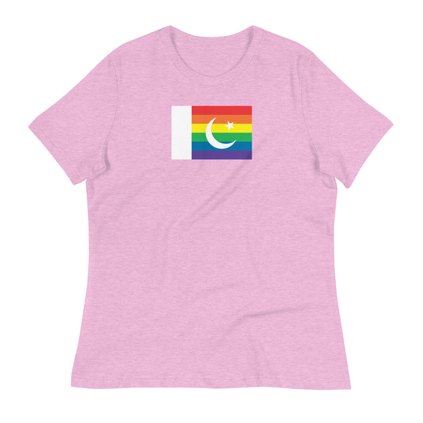 Pakistan LGBT Pride Flag Women's Relaxed T-Shirt