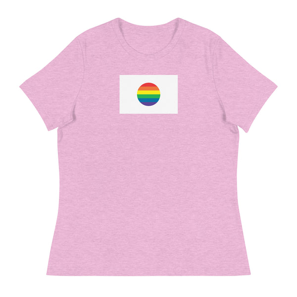 Japan LGBT Pride Flag Women's Relaxed T-Shirt