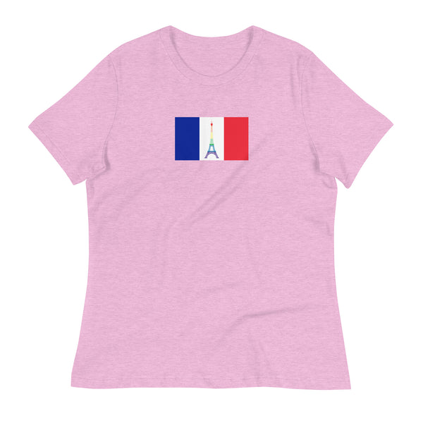 France LGBT Pride Flag Women's Relaxed T-Shirt