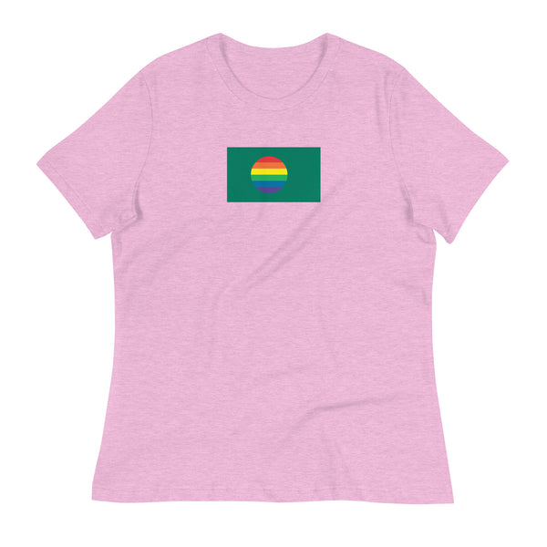 Bangladesh LGBT Pride Flag Women's Relaxed T-Shirt