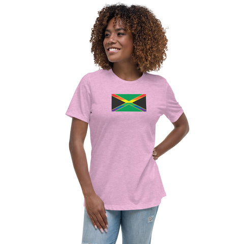 Jamaica LGBT Pride Flag Women's Relaxed T-Shirt