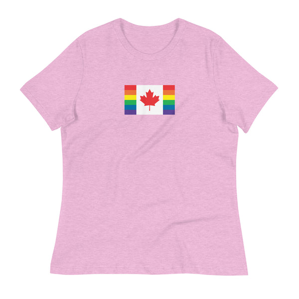 Canada LGBT Pride Flag Women's Relaxed T-Shirt