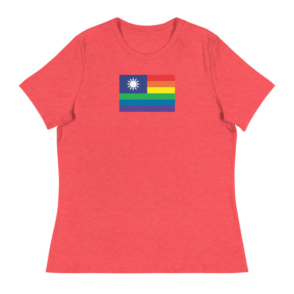 Taiwan LGBT Pride Flag Women's Relaxed T-Shirt