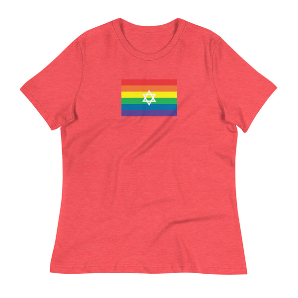 Israel LGBT Pride Flag Women's Relaxed T-Shirt
