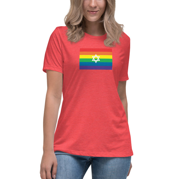 Israel LGBT Pride Flag Women's Relaxed T-Shirt