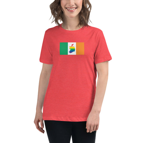 Ireland LGBT Pride Flag Women's Relaxed T-Shirt