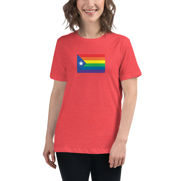 Catalonia LGBT Pride Flag Women's Relaxed T-Shirt