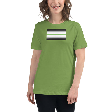 Agender Pride Flag Women's Relaxed Fit T-Shirt