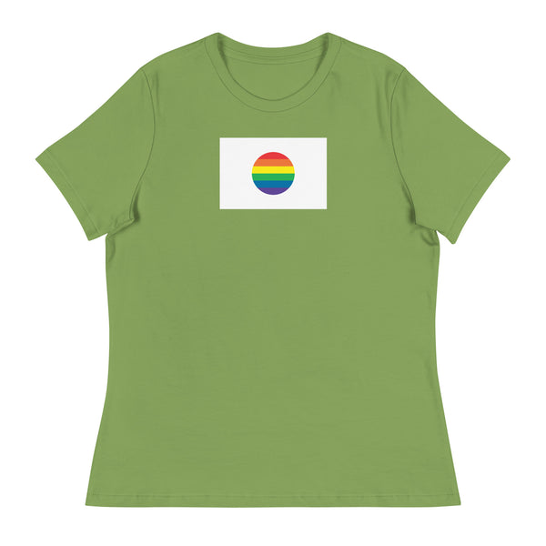 Japan LGBT Pride Flag Women's Relaxed T-Shirt