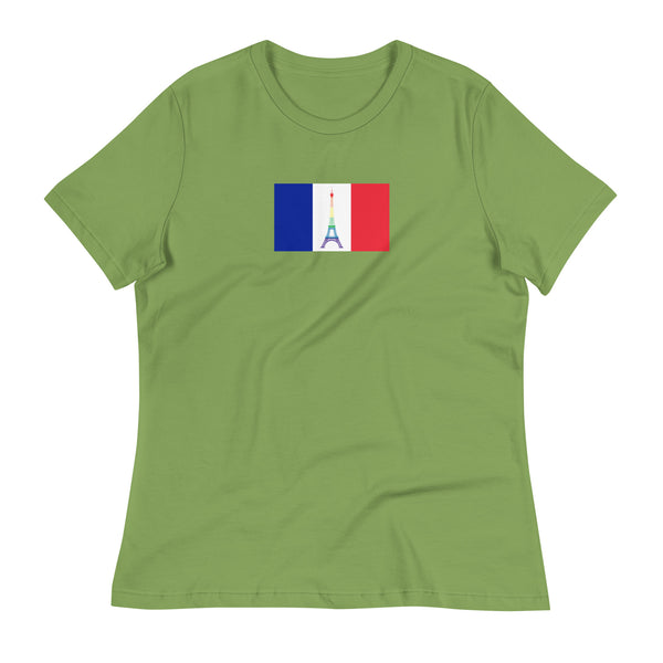 France LGBT Pride Flag Women's Relaxed T-Shirt