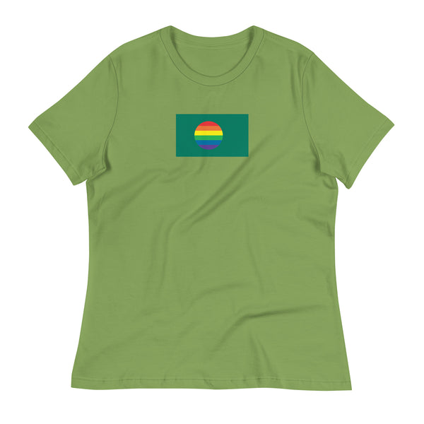 Bangladesh LGBT Pride Flag Women's Relaxed T-Shirt