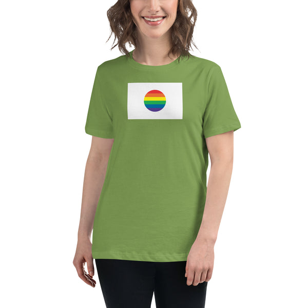 Japan LGBT Pride Flag Women's Relaxed T-Shirt