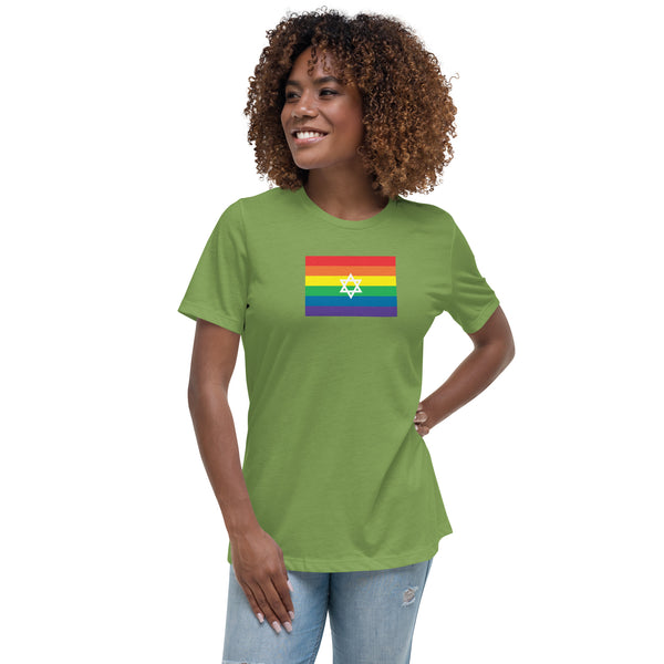 Israel LGBT Pride Flag Women's Relaxed T-Shirt