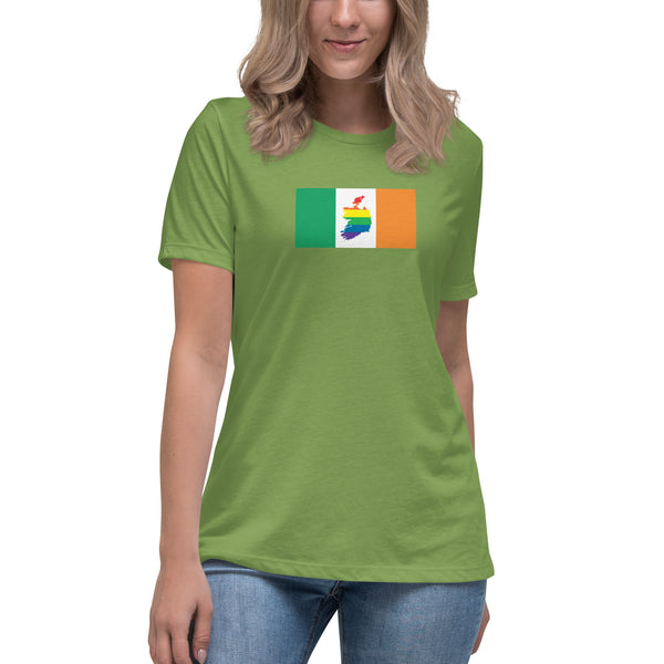 Ireland LGBT Pride Flag Women's Relaxed T-Shirt