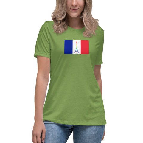 France LGBT Pride Flag Women's Relaxed T-Shirt