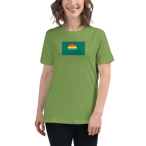Bangladesh LGBT Pride Flag Women's Relaxed T-Shirt