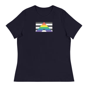 Straight Ally Flag Women's Relaxed fit T-Shirt