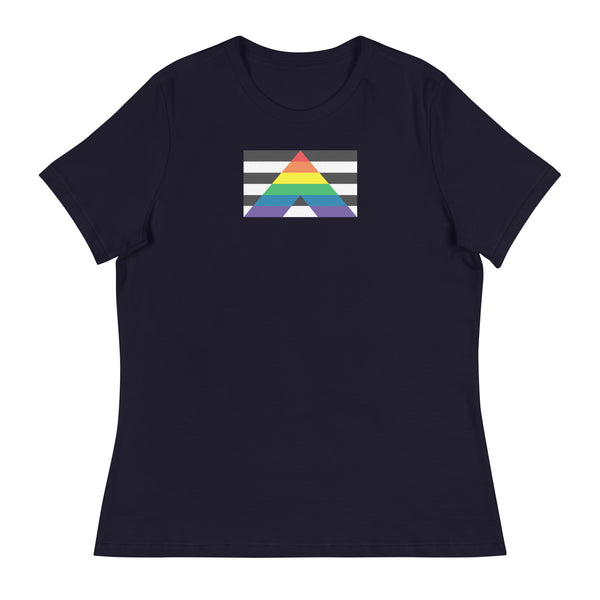 Straight Ally Flag Women's Relaxed fit T-Shirt