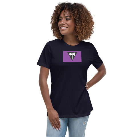 Lesbian Labrys Flag Women's Relaxed T-Shirt