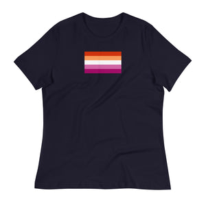 Sunset Lesbian Pride Flag (2019) Women's Relaxed Fit T-Shirt