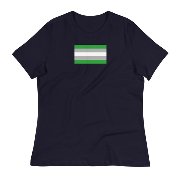 Gray Romantic Women's Relaxed T-Shirt