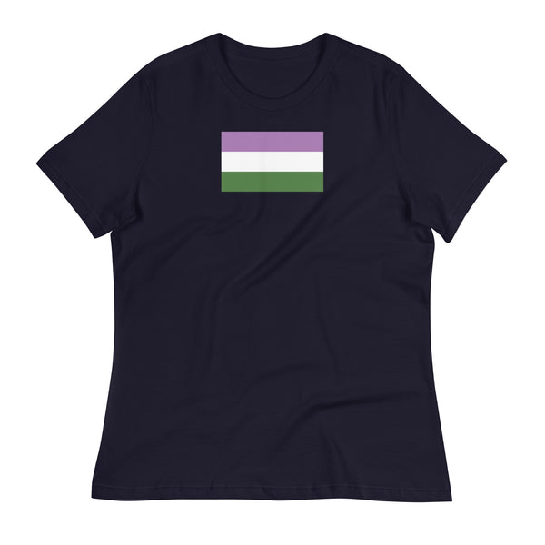 Genderqueer Flag Women's Relaxed T-Shirt