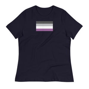 Asexual Pride Flag, Women's Relaxed Fit T-Shirt