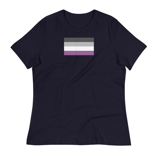 Asexual Pride Flag, Women's Relaxed Fit T-Shirt