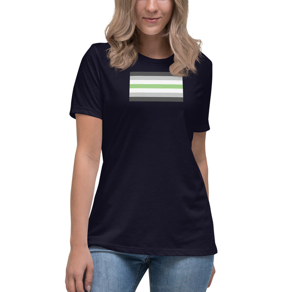 Agender Pride Flag Women's Relaxed Fit T-Shirt