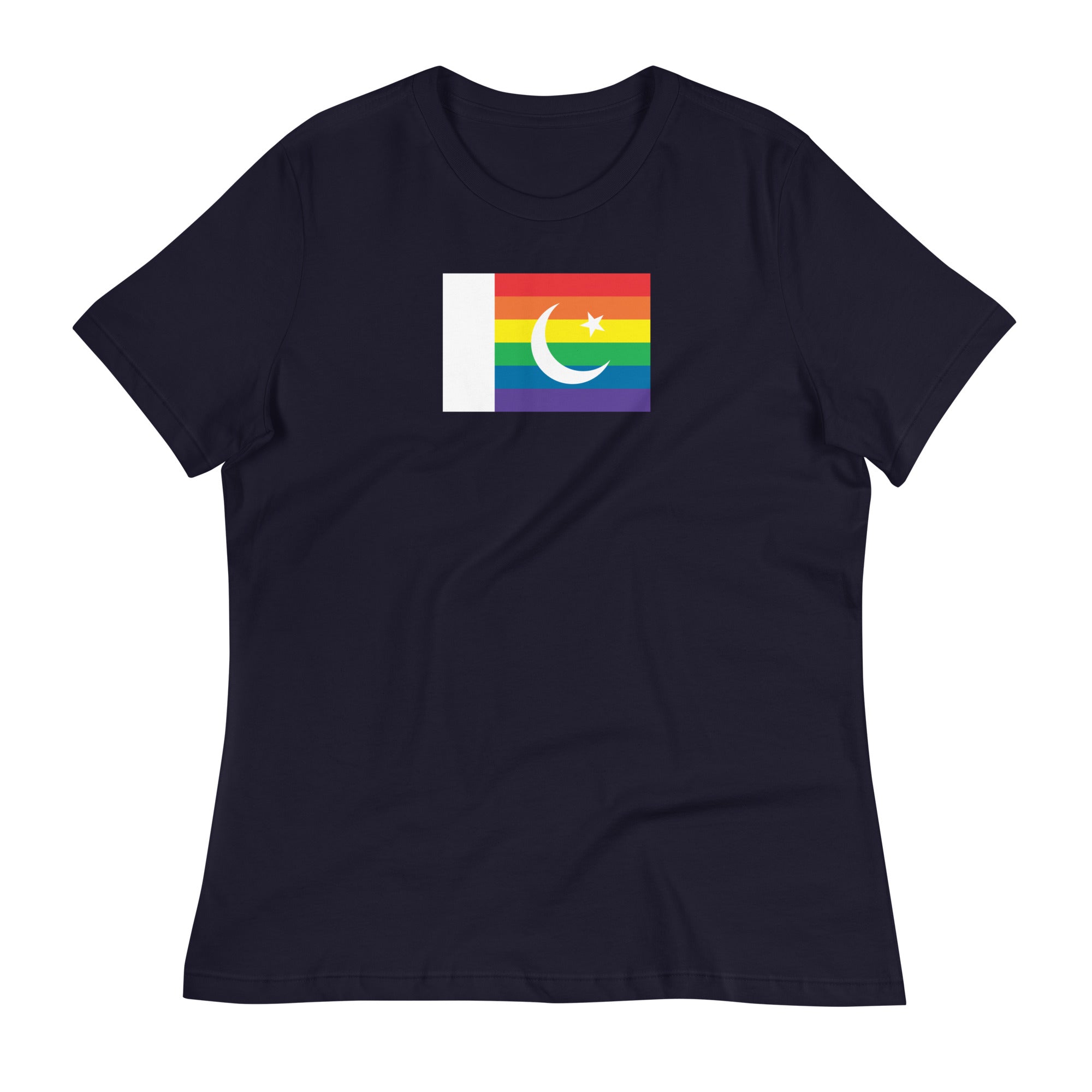 Pakistan LGBT Pride Flag Women's Relaxed T-Shirt