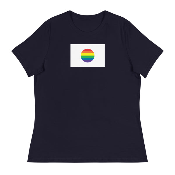 Japan LGBT Pride Flag Women's Relaxed T-Shirt