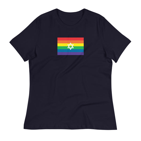 Israel LGBT Pride Flag Women's Relaxed T-Shirt