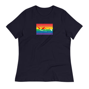 Indonesia LGBT Pride Flag Women's Relaxed T-Shirt