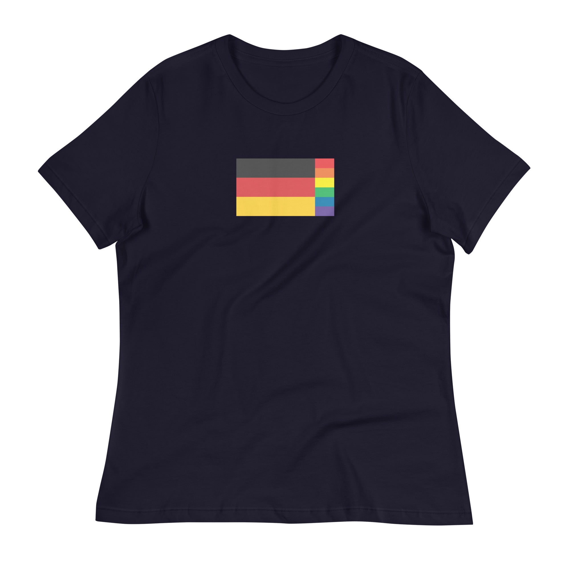 Germany LGBT Pride Flag Women's Relaxed T-Shirt