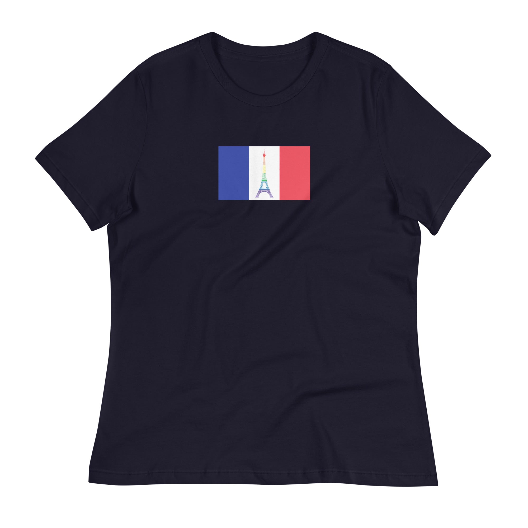 France LGBT Pride Flag Women's Relaxed T-Shirt