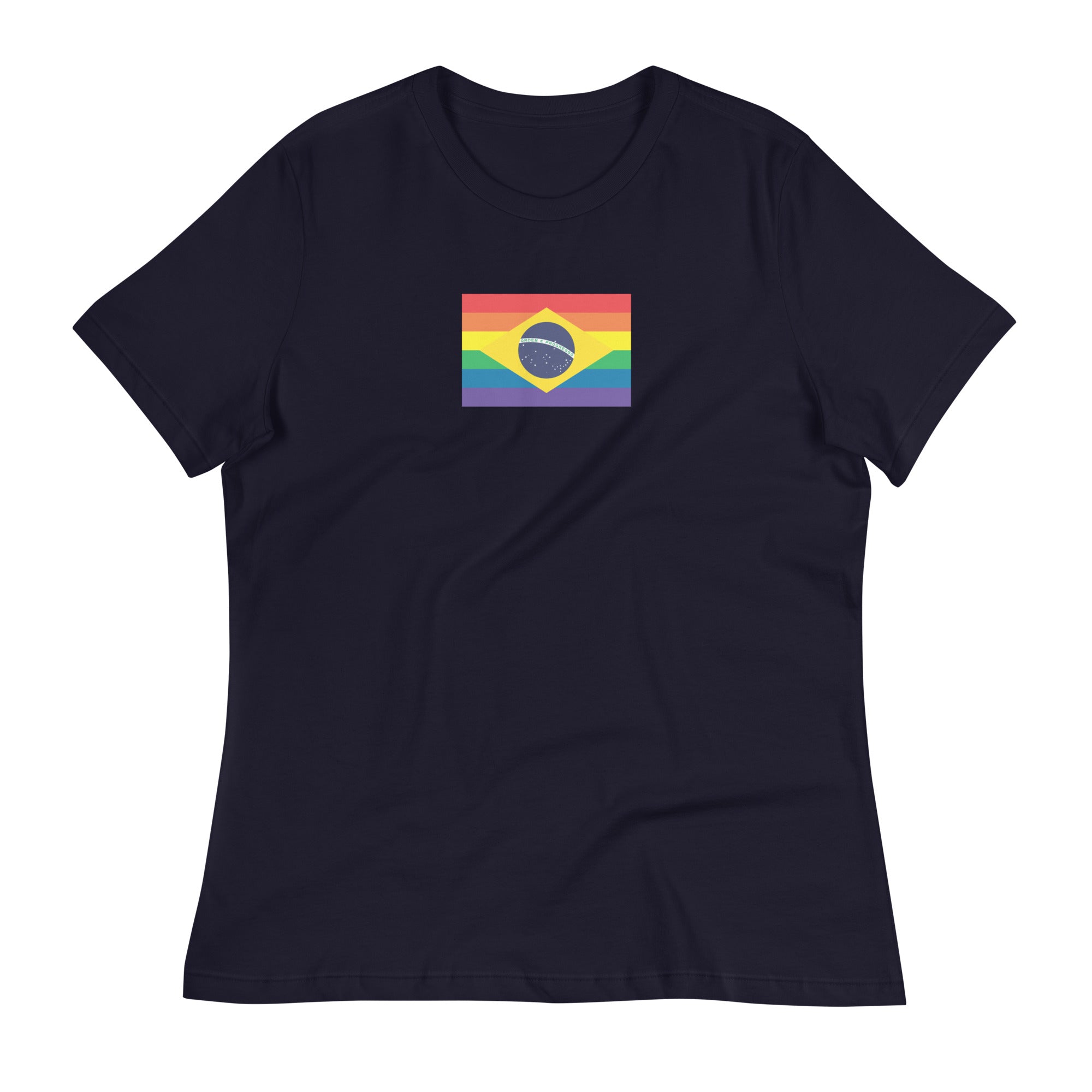 Brazil LGBT Pride Flag Women's Relaxed T-Shirt