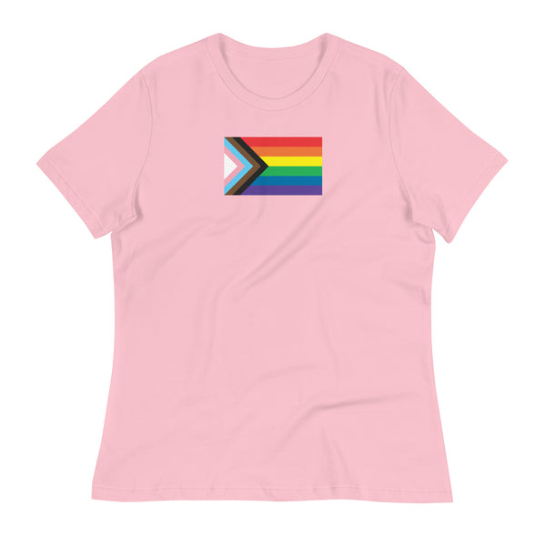 Progress Pride Flag Women's Relaxed T-Shirt