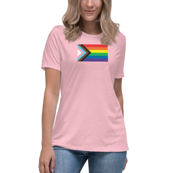 Progress Pride Flag Women's Relaxed T-Shirt