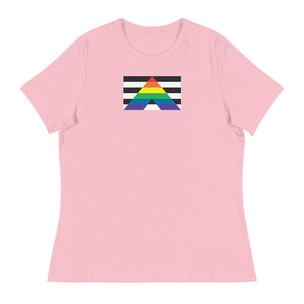 Straight Ally Flag Women's Relaxed fit T-Shirt