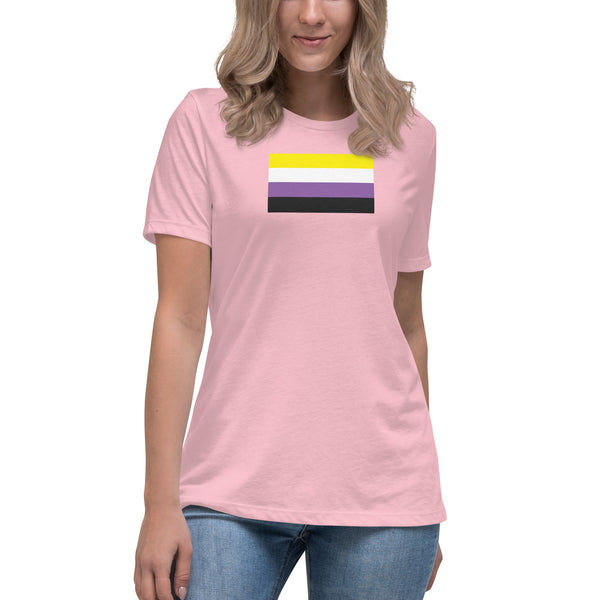 Non Binary Flag Women's Relaxed T-Shirt