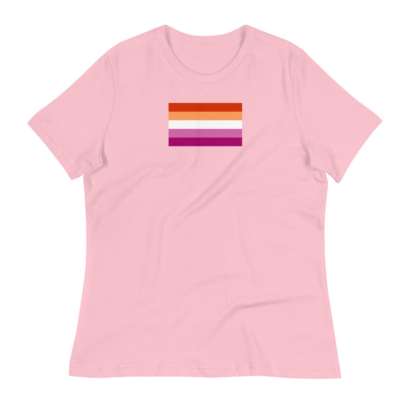 Sunset Lesbian Pride Flag (2019) Women's Relaxed Fit T-Shirt