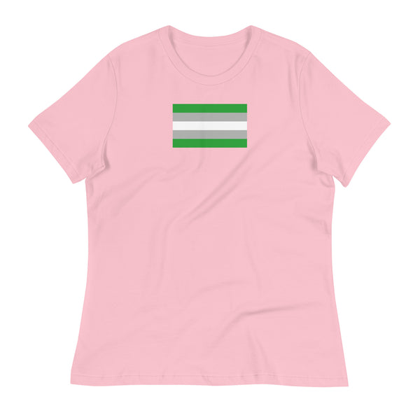 Gray Romantic Women's Relaxed T-Shirt