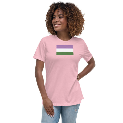 Genderqueer Flag Women's Relaxed T-Shirt