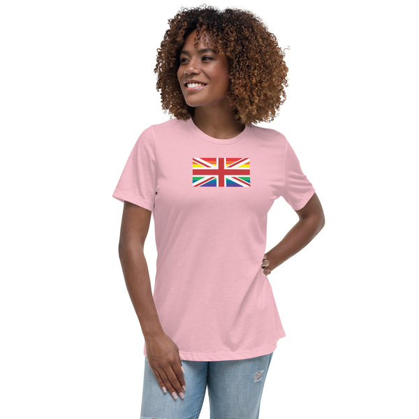 United Kingdom LGBT pride Flag Women's Relaxed T-Shirt