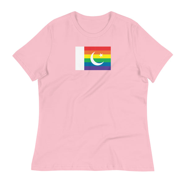 Pakistan LGBT Pride Flag Women's Relaxed T-Shirt