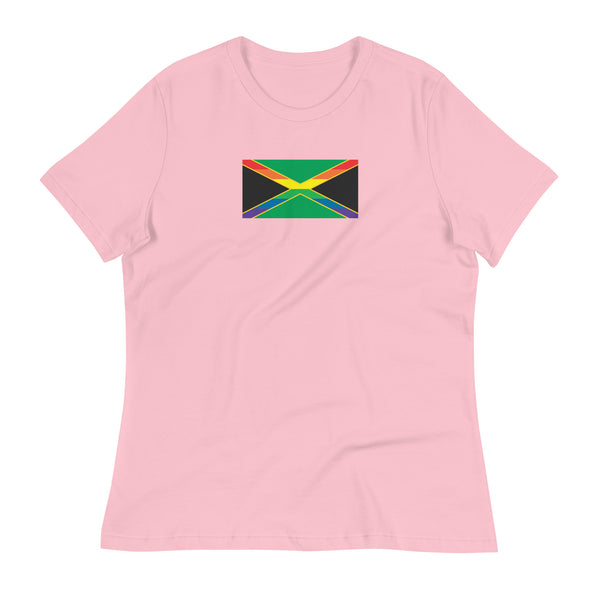 Jamaica LGBT Pride Flag Women's Relaxed T-Shirt