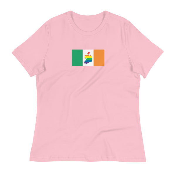 Ireland LGBT Pride Flag Women's Relaxed T-Shirt