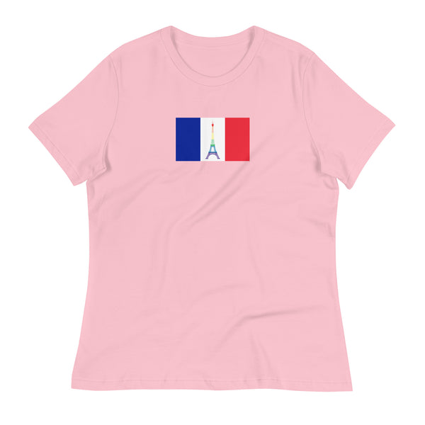 France LGBT Pride Flag Women's Relaxed T-Shirt